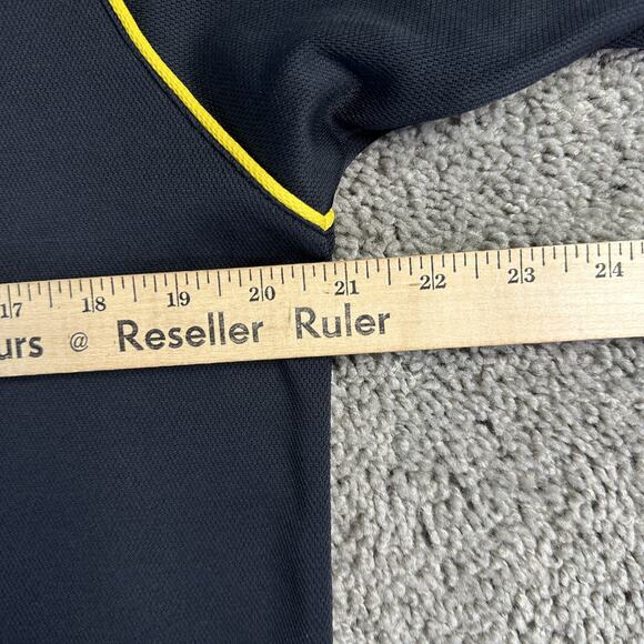 Iowa Hawkeyes Shirt Polo Mens Medium Black Yellow NCAA Football Team Starter - Picture 11 of 12